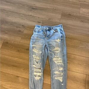Distressed Light Blue Women's Jeans